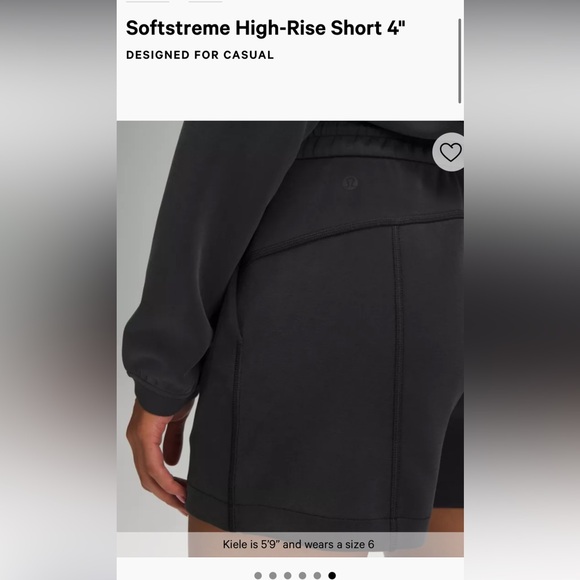 NWOT Lululemon Softstream High Rise Short Size 0 - Picture 12 of 15
